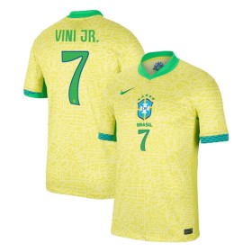 Nogometni Dresovi Brazil Vini JR 7 Domaći 2024 Kratkih Rukava